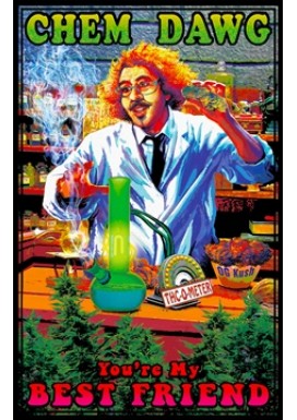 Chem Dawg Cannabis Black Light Poster