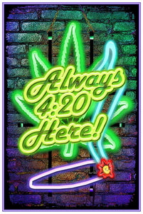 Always 420 Here Blacklight