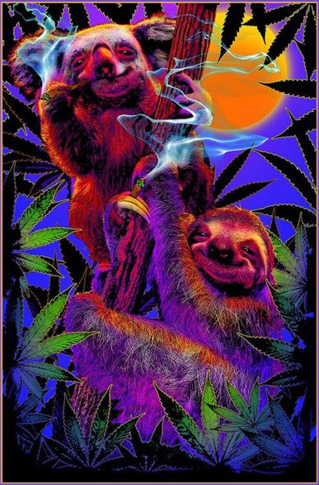 High In The Bush Koala & Sloth Blacklight
