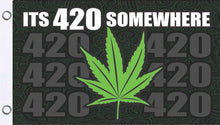 Load image into Gallery viewer, ‘It’s 420 Somewhere’ Flag